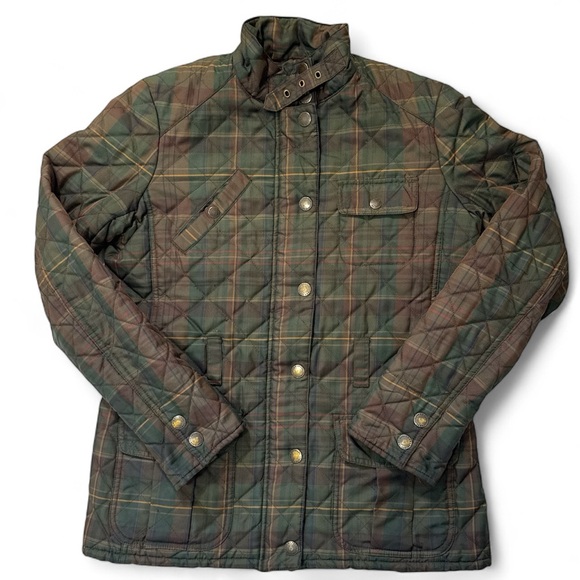Ralph Lauren Jackets & Blazers - Ralph Lauren Green‎ and Brown Quilted Jacket Women’s Small *No Belt